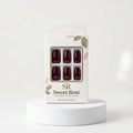 Sweet Rose Press-on Nails Burgundy Square Tip, 96 Pcs